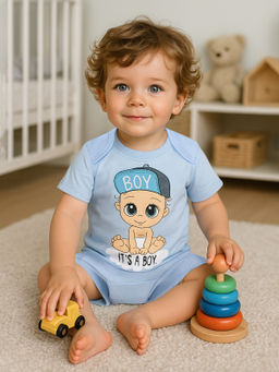 Комплект детский голубой boy 706п (92, 56)