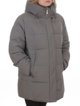 2405 GRAY Куртка зимняя женская (200 гр. холлофайбер)