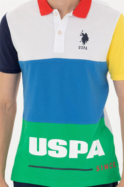 Мужская белая футболка с воротником-поло - U.s. polo assn фото 6
