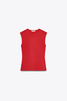 SLEEVELESS KNIT TOP - Zara фото 35