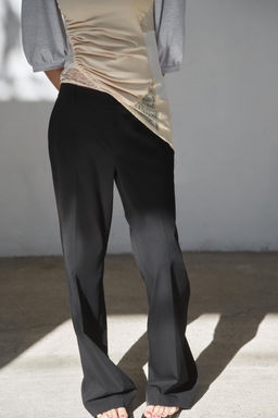 PANTAL?N RECTO TIRO BAJO / Negro - Zara фото 2