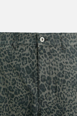 ANIMAL PRINT RELAXED FIT TROUSERS - Zara фото 9