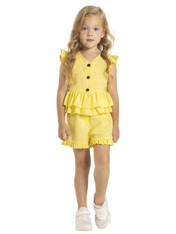 Комп.:блузка,шорты для девочки О56863 - Карамелли фото 4