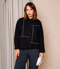 Рубашка #КТ2225 (3), чёрный