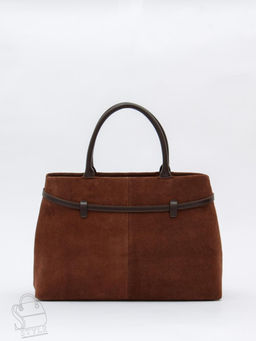 Сумка женская кожаная 8018-1S coffee Velina Fabbiano-Safenta