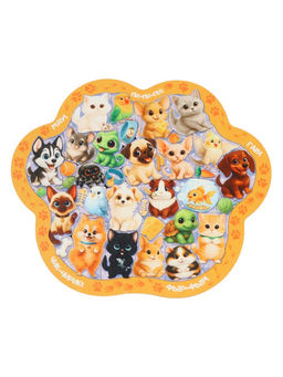 Пазл деревянный фигурный в рамке "Домашние животные"