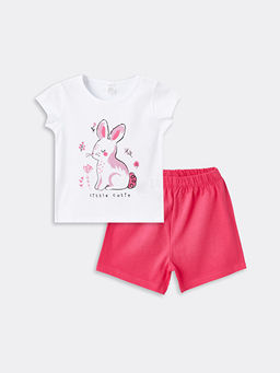 K?z Bebek ?ortlu Pijama Tak?m?
