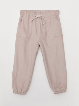 Beli Lastikli Basic K?z Bebek Jogger Pantolon