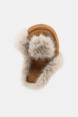 FAUX SUEDE AND FAUX FUR AVIATOR HAT - Zara фото 4