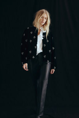Chaqueta de terciopelo con dise?o bordado - H&m фото 3
