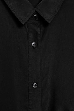 CAMISA FLUIDA ASIM?TRICA / Negro - Zara фото 6