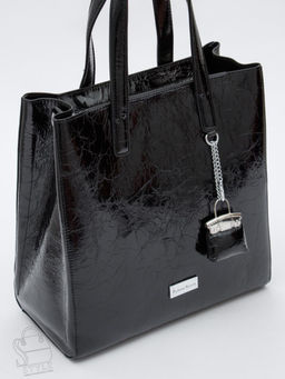 Сумка женская кожаная 91147-1SP black Velina Fabbiano-Safenta в Новосибирске