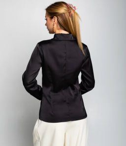 Блуза #ОКТ025022, чёрный