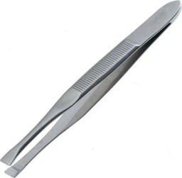 ZINGER Пинцет В-163-S прямой, большой серебряный