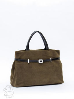 Сумка женская кожаная 91156SMS army green Velina Fabbiano-Safenta