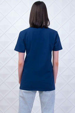 Арт. 3176/3 Футболка женская 44-52 (5 шт) Цвет:темно-синий - Калинка фото 4