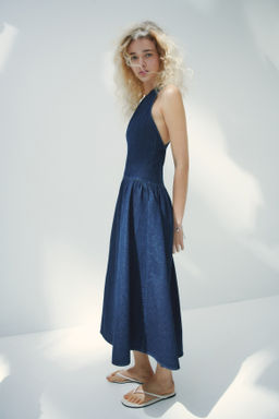 Flared-skirt denim dress - H&m фото 5