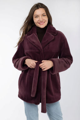 01-10241 Пальто женское демисезонное (пояс) - El podio фото 6