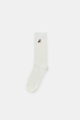 MICRO RIBBED COTTON SOCKS WITH BULLDOG - Zara фото 2