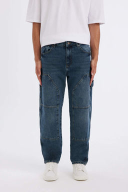 Wide Leg Fit Genis Kal?p Normal Bel Genis Paca Jean Pantolon - Defacto фото 2