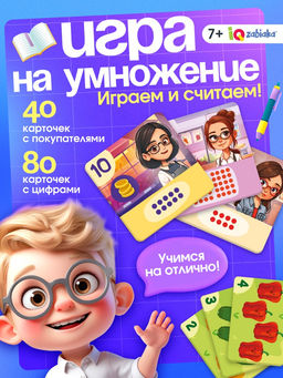 Развивающая игра Умножай и продавай, 2-5 игроков, 7+