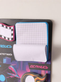 Цена за 2 шт. Магнит на холодильник с блоком для записей и стикерами Садись, пристегнись, держись, 10?12 см