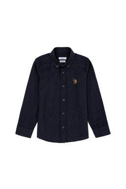 U. S. Polo Assn Темно-синяя рубашка с длинным рукавом для мальчика - U.s. polo assn фото 4