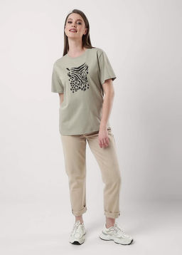 CLE Футболка жен. 256682кдт_п оливковый - Clever wear фото 3