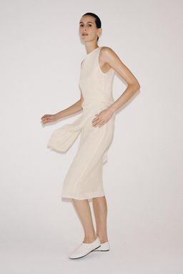 FALDA MIDI EFECTO DOBLE / Crudo - Zara фото 5