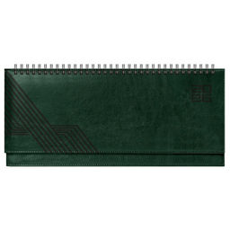 Планинг датированный 2026 ESCALADA, 310x130 мм, 64 л., арт. 70326/ 15 САРИФ ТЁМНО-ЗЕЛЁНЫЙ