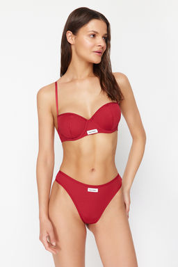 TRENDYOLMILLA Beyaz Fitilli Etiket Detayl? Ip Ask?l? Kaps?z Orme Ic Camas?r? Tak?m? THMSS24CC00029 фото 19