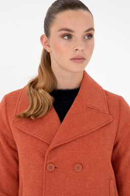 Женское пальто с рисунком плитки - U.s. polo assn фото 2