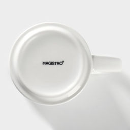 Набор кружек Magistro Mien, 270 мл, 6 шт., фарфор, белый  фото 6