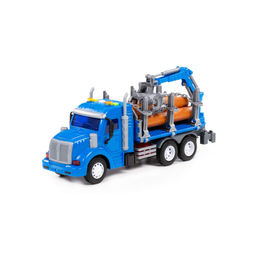 Профи, автомобиль-лесовоз инерционный (со светом и звуком) (синий) (в коробке) - Полесье фото 2