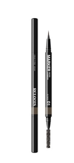 RELOUIS Фломастер для бровей ультратонкий тон:01 blonde (Китай)