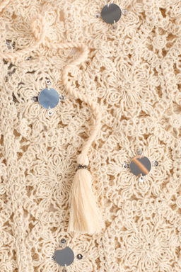 Vestido playero efecto crochet con lentejuelas - H&m фото 6