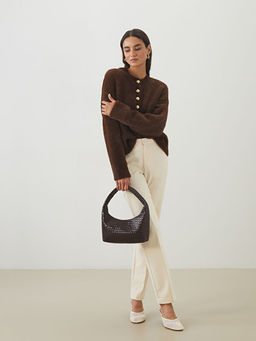 Bisiklet Yaka Kad?n Triko Kazak