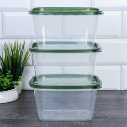 Салатник прямоугольный 3 штуки набор 17x11x9 см / P1 /уп 80/высокий - ГалеонТрейд фото 8