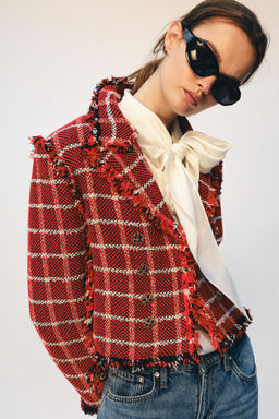 BLAZER TEXURA ZW COLLECTION / Rojo - Zara фото 2