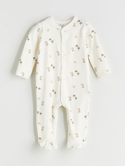 V Yaka Bask?l? Erkek Bebek Hastane ??k?? Seti