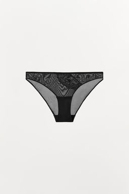 MESH LACE BRIEFS - Zara фото 4