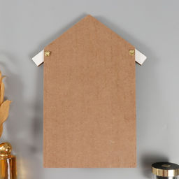 Ключница настенная Домик - птички на ветке, крючки декоративные, дерево, бежевая, 4.5?25?34 см