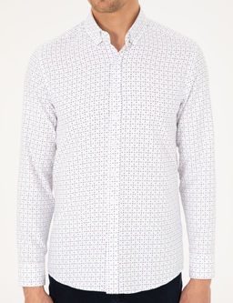 _ndigo Slim Fit Uzun Kollu G_mlek