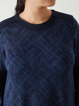 Bisiklet Yaka Desenli Elbise