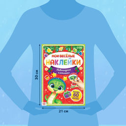 Книга с многоразовыми наклейками Мои весёлые наклейки. Новогодние хлопоты - Буква-ленд фото 8