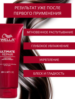 Кондиционер восстанавливающий 200 мл, Ultimate Repair Wella - Wella professionals фото 2