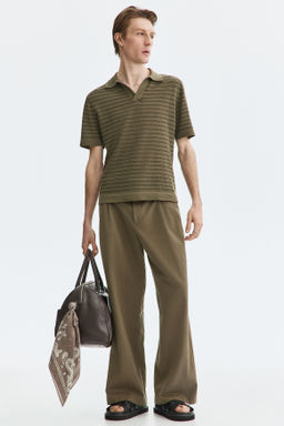 Polo en mezcla de lino Regular Fit - H&m фото 7