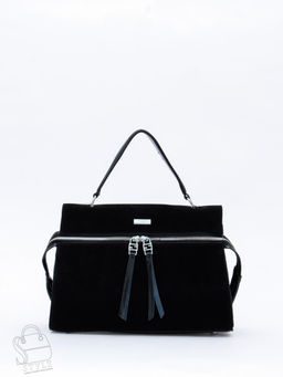 Сумка женская кожаная 9675MSS black Velina Fabbiano-Safenta в Новосибирске