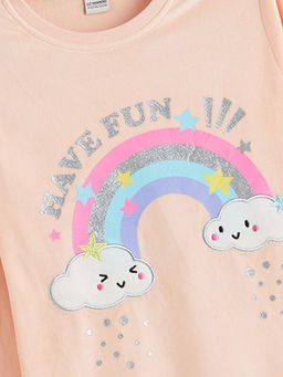 Bisiklet Yaka K?z ?ocuk Pijama Tak?m?