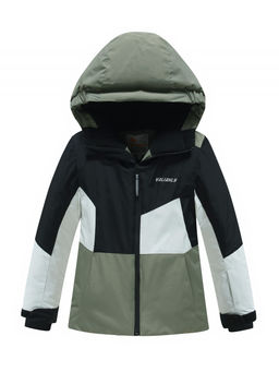 Горнолыжный костюм зимний для мальчика цвета хаки 9517Kh